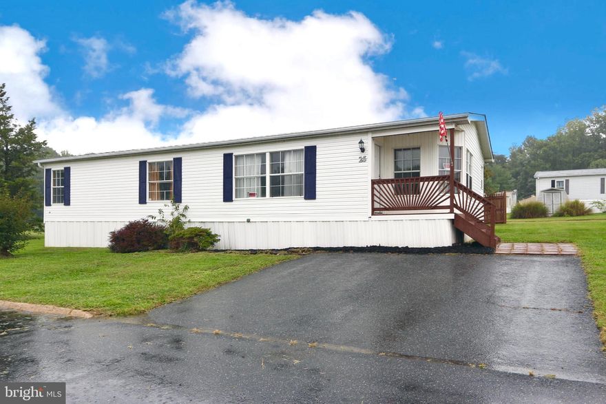 Back on the market buyers financing fell through 
Cash or Mobile Home financing only 
Seller will install dishwasher and oven with a full price offer.
MUST BE PARK APPROVED.  APPLICATION IS IN DOCUMENTS..  Ground rent is $710.00 monthly.  
This 2 BR 2 BA Double wide Mobile home has new hardwood floors, walk in closets, and a new hot water heater.  It is equipped with a privacy fence, deck, storage shed, and a 2 car parking pad  Just move right in!!!