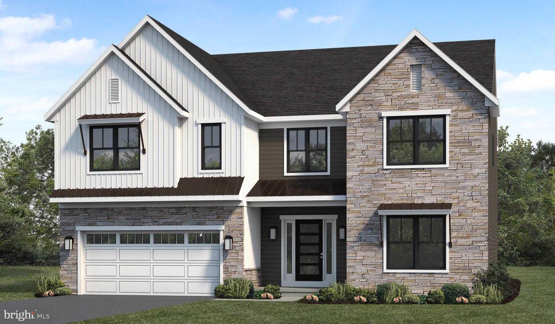 UNDER CONSTRUCTION – AVAILABLE THIS WINTER: This thoughtfully designed 2-story home with 5 bedrooms, including one on the first floor, features 9’ ceilings on the first floor and stylish vinyl plank flooring throughout the main living areas. The 2-car garage with an extra storage area opens to a mudroom complete with built-in lockers. The kitchen is well-equipped with stainless steel appliances, quartz countertops, a tile backsplash, and a large center island and pantry. The sunny dining area provides access to a composite deck and the 2-story family room is warmed by a gas fireplace with stone surround. On the second floor, the owner’s suite includes a private bathroom with a tile shower, double bowl vanity and an expansive closet. Adjacent to the suite are 3 additional bedrooms with large closets, a full bathroom, laundry room and loft space.