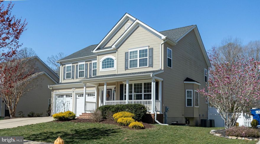 Welcome home!  This stunning property is nestled in the back of  the sought after neighborhood of Leonards Grant providing a peaceful retreat from the hustle and bustle of everyday life.  This rare lot backs to a beautiful natural wooded area, offering picturesque views, a sense of seclusion and an environment for you and your family to relax and unwind.  

The home's open floor plan is perfect for entertaining and family living. The spacious kitchen is a chef's dream, complete with a large center island, stunning granite countertops, a gas cooktop, dual ovens, and a new refrigerator.  The recessed lights, crown molding, and hardwood floors add a touch of elegance to the space. The abundance of natural light makes this home an inviting and welcoming place. Additionally, the living room  features a cozy gas fireplace, providing warmth and comfort on chilly nights. This charming addition to the home's interior design adds a touch of ambiance and coziness.
The upper level of the home features a spacious primary bedroom with dual walk-in closets and connecting luxury bathroom that is  equipped with a soaking tub, separate vanities, and a beautifully tiled walk-in shower. With an additional 3 spacious bedrooms and full bath you will find that the upper level is finished with the same attention to detail as the main level-neat & clean!

The fully finished lower level provides additional living space and is complete with luxury vinyl plank floors, a full bath,  recreation room, and additional bedroom.  The rec area is perfect for movie nights with family and friends, while the spacious bedroom and full bath provide guests with privacy and comfort. The unfinished storage space is great for organizing all your belongings. Whether you need a home office, gym, or hobby room, the possibilities are endless. With ample natural light and beautiful finishes, you will enjoy spending time there.  The home's exterior is just as impressive, with maintenance free composite decking, a stone patio, and a sprinkler system allowing you time to sit and enjoy.
This neighborhood  offers so much more than just a beautiful home.  There are an array of amenities, including a sparkling community pool perfect for hot summer days. There are playgrounds to keep the little ones entertained, while the basketball and tennis courts offer plenty of opportunities for friendly competition. If you're looking for a quiet space to relax and enjoy the outdoors, there are plenty of common green areas to choose from. This community truly has it all, with something for everyone to enjoy. So come and make this your new home, and experience the best of community living!