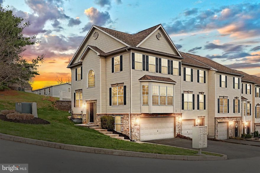 Nestled in the highly sought-after Hunt Club community within the Dallastown School District, this stunning end-unit townhome offers both comfort and convenience. The home boasts an oversized bay window, a two-car garage with an insulated door and opener, and a finished lower level. Step outside to enjoy the 9' x 6' rear deck, perfect for relaxing or entertaining.
Inside, you'll find stylish laminate/engineered wood flooring, gas heat, and gas hot water. The beautifully remodeled kitchen features quartz countertops, a pantry, and all-new appliances—including a gas stove, microwave, dishwasher, refrigerator, washer, and dryer, all of which are included in the sale. The refinished white oak cabinets with crown molding add a touch of elegance.
The layout includes a separate dining area with a sliding glass door leading to the backyard, a spacious family room, a welcoming foyer, and a convenient laundry room and powder room on the main level. A striking Palladian window illuminates the open staircase, enhancing the home's bright and airy feel.
Upstairs, you'll find all-new carpeting and ample space. Currently configured as a four-bedroom home, the lower-level room offers flexibility and could easily serve as a home office, complete with its own private half bath.
Don't miss this opportunity to own a beautifully updated townhome in a prime location!