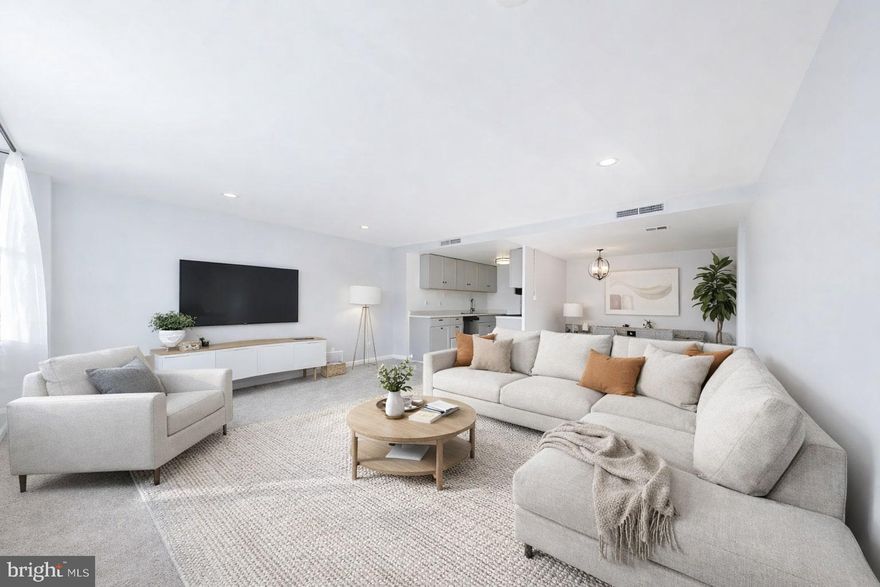 Welcome to this spacious and well-proportioned 2-bedroom condominium in the established and professionally managed Forty Six Hundred community along Alexandria’s desirable Duke Street corridor. Offering approximately 1,140 square feet, this residence provides a rare combination of size, flexibility, and convenience that stands out among competing condos in the area.
The open and inviting layout is filled with natural light and offers comfortable living and dining spaces ideal for both everyday living and entertaining. The generously sized primary bedroom easily accommodates a full bedroom suite, while the second bedroom offers excellent flexibility for a home office, guest room, or nursery. Thoughtful separation of spaces makes the home feel larger and more functional than many comparable units.
Residents enjoy elevator access, a full-service building environment, and a lifestyle designed for ease and predictability. The monthly condo fee covers many building services and amenities, providing peace of mind and low-maintenance living. Ideally located with bus service at your doorstep, convenient access to Metro, major commuter routes, shopping, dining, and nearby parks, this home is perfectly suited for those seeking accessibility without sacrificing space.