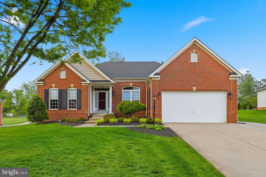 An Incredible Opportunity Awaits!! Priced over $65,000 below September '25 appraisal!!  Don't miss this absolutely gorgeous all brick estate home overlooking the first tee box at the Culpeper Country Club! Boasting 3 or 4 bedrooms/2.5 bath and over 2,600 incredibly finished sq/ft above grade.  Home offers a $30K+ roof replaced in 2024, new fixtures and high-end appliances, recently renovated/improved rear screened porch with skylights and automated shades, added insulation and so much more! An amazing blend of open design and traditional options ... soaring vaulted ceilings frame an oversized family room, gourmet kitchen with waterfall solid stone counters and breakfast room, formal dining room and office/study, split bedroom floor plan provides for oversized primary suite with tray ceiling and spa-like bath.  Hardwood floors throughout! Driveway has been expanded to allow for more guest space, as well as, a concrete patio tying the front of the home to the rear/patio.  All situated on a lovely lot with golf course  views and just steps from the Club, which offers a pool, tennis courts and clubhouse with restaurant. Don't miss your chance to be part of Country Club Estates!