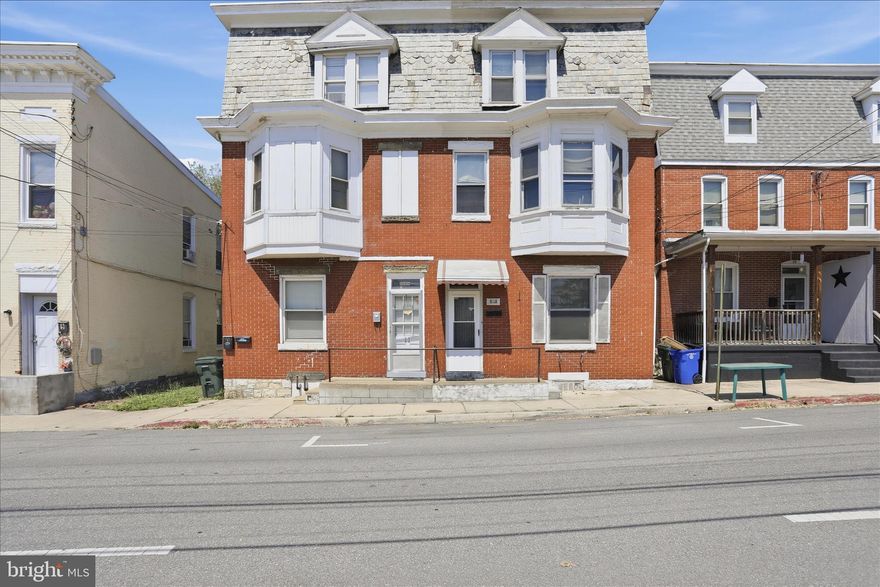 Great opportunity in city of Hagerstown! This all-brick duplex at 13 Winter Street offers strong potential for investors or savvy buyers looking to add value. Featuring 3 bedrooms, 1.5 baths, and three levels of living space. The property includes hardwood flooring throughout, pocket doors, and classic architectural details. 
Additional highlights include natural gas radiator heat, a large covered patio, fenced backyard with shed, and a detached 1-car garage with rear alley access. On-street parking also available. 
Property is being sold strictly as-is. Cash, conventional, or rehab loan only.