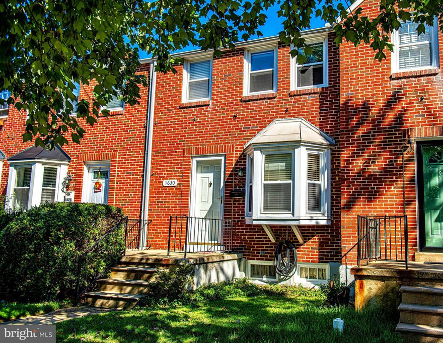 Multiple Offers received. The seller of the property will be reviewing offers on Monday October 20, 2025 in the afternoon. Please submit offers by noon on Monday.

Welcome home to 1630 Aberdeen Road. This all brick row home is move-in ready in the Towson community known as Knettishall. Hardwood floors flow through the main and upper levels, anchored by a bright bay window in the living room and an arched doorway leading to the dining area. The kitchen and dining space combine seamlessly, featuring white cabinetry, black appliances, ceramic tile flooring, and recessed lighting. Upstairs, you’ll find three generously sized bedrooms with hardwood floors and an updated full bath with subway tile surround, pedestal sink, and tub/shower. The unfinished lower level features a half bath, laundry area, walk-up access to the rear patio, and ample space for expansion into additional living areas. Enjoy time outdoors, relaxing on the covered porch. There is space for gardening and a private parking pad. Major updates include HVAC (2022), water heater (2022), upgraded attic insulation (2023), and electrical panel (2025). Located in Towson, you’ll love the convenience of shopping, dining, recreation, schools, and quick access to I-695 for easy commutes. Schedule your showing today!