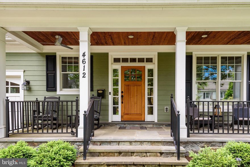 There are some homes that immediately feel right, where light pours in through every window, even on cloudy days, and each space seems to invite you to slow down, settle in, and stay awhile.  Set on a tree-lined street in one of Bethesda’s most walkable neighborhoods, this home offers a rare sense of comfort and ease that’s hard to define but instantly felt. Whether you're hosting a spirited potluck, working from a sunlit space along the home’s southern exposure in the back, or sharing the home across generations, the layout flows effortlessly to meet the rhythms of everyday life. It’s a home that lives well, quietly elegant, welcoming in all seasons, and ready to hold whatever comes next.

Over $200K in top-tier upgrades have transformed this 5,500 SF 2012 Craftsman into a stunning, modern oasis and means you’re making a smart investment. You can leave your car in the garage, since you’re just steps from vibrant Bethesda shops, restaurants, and multiple transit options, as well as the incredible Capital Crescent Trail that is a biker’s dream.

Interior Highlights: Chef’s kitchen with grand island, Thermador double ovens, fridge & freezer, Italian tile accents, built-in desk, breakfast nook flowing into a bright family room with custom built-ins and French doors to the patio. Primary suite boasts wall-to-wall windows, dual walk-in closets, and spa-like bath (soaking tub, separate shower, dual vanity). Upper level 1 and 2 offers 6 bedrooms, following this owners’ recent reconfiguration. The lower level is a versatile haven, with a private entry, full kitchen with induction range and Silestone, second laundry, luxury  vinyl floors, and is ideal for both long- and short-term guests, rental or Airbnb, or home office. Bedroom 7 can be found on this surprisingly light filled level.

Outdoor Living: Fully fenced, and beautifully landscaped yard with a gorgeous stone patio, integrated lighting, seating areas, maintenance free turf, and a unique putting green in the side yard, great for entertaining or relaxing. Don’t forget the beautiful, covered front porch with two seating areas, where you can hang out and chat with neighbors.

A few noteworthy “Smart” Enhancements: EV charger in garage, Restoration Hardware chandelier, modern fans & fixtures, heated bathroom fans, new lower-level washer & dryer and new full kitchen to make the basement a fully rentable space for passive income, and new hardwood floors installed in bedrooms 2, 3, & 4 on the upper level to match stain and grain of existing hardwood. Improved lighting throughout. (Please ask Agent for full list of improvements made by these smart sellers since their purchase in 2021.)

Future Expansion Options: Every house offers future possibilities, and this home is no different.  Consider: Driveway could be easily expanded for two-car side-by-side parking. (Buyer should consult local regulations.) The beautiful front yard lends itself to being leveled and enhanced with a retaining wall, as some nearby neighbors have successfully done.

Upcoming Community Upgrade: The home is adjacent to only large, single-family homes so you won’t live next to a construction project.  Meanwhile, just one block away, Bethesda is planning a new development as part of its master plan that will connect to existing mixed-use development and include new public green space, new apartments and shops, and other neighborhood amenities that will enhance walkability, connectivity, and environmental quality, offering immediate and growing value for those who make this home their own.

The Final Take: A beautifully maintained, thoughtfully upgraded home, ready to live like new, this property isn’t just a house, it’s an opportunity to be part of a dynamic, growing neighborhood and community that offers more than ever before. 
Schedule your showing now and experience the best of Bethesda living—both today and tomorrow.
