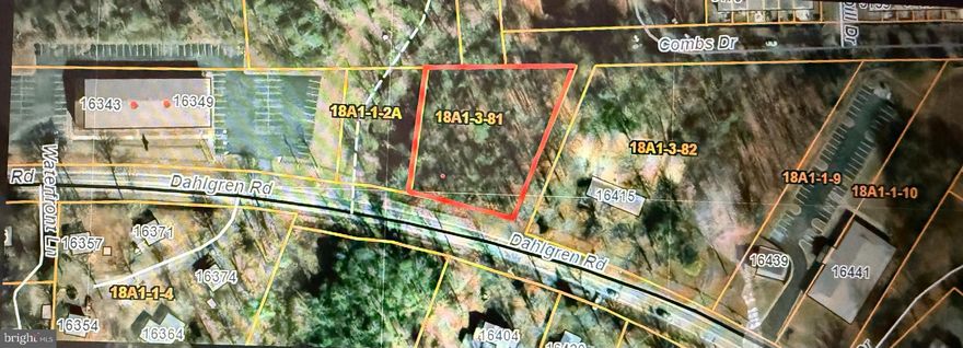 1 acre Commercial Lot with frontage off Dahlgren Rd.