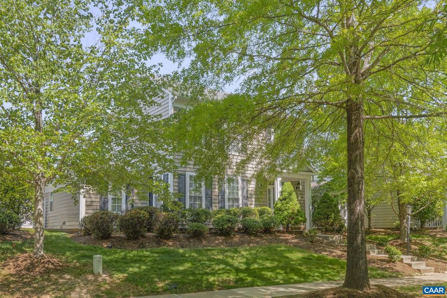 Sunny and sweet in the desirable Springridge section of Forest Lakes!  This delightful home has a partially fenced flat back yard adjacent to the park -- perfect for meeting new friends and neighbors! The entire house has been freshly painted, with new carpet and shows like new -- gracious foyer open to a light-filled, formal dining room, eat-in kitchen with peninsula island boasting counterspace galore, stainless steel appliances, and lots of cabinets. Kitchen is open to the family room with gas fireplace and double glass doors to the patio perfect for dining al fresco on a summer evening! Enormous pantry, laundry room, extra space for storage or a small office and a powder room round out the first floor. Upstairs is home to a large primary bedroom, with two closets and ensuite bathroom. Two more bedrooms and a full bath complete the second floor. This home backs to a large community playground and field, ideal for sports, throwing a frisbee or playing tag! An on-grade two-car garage that opens to the utility room makes bringing in kids and groceries a dream! Rent includes yard maintenance, trash service, and access to Forest Lakes amenities --pools, fitness center, basketball, tennis & pickleball courts, walking trails & more!