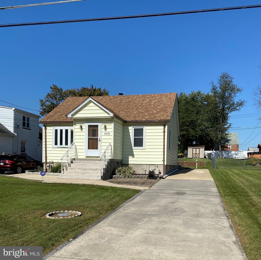 Welcome Home! Lovingly maintained Cape Cod in Rosedale with  new carpet &  freshly painted, ready to move-in! Living room with built-ins &  large window letting in tons of natural light, Separate dining room, kitchen w/ new dishwasher & microwave, 1st floor bedroom with 2 large closets. Upper level offers 2 spacious bedrooms with lots of natural light.  Lower level offers recreation room w/bar, game room,  laundry/utility room and workshop area.  Central A/C. Great rear yard with  covered porch &  patio ideal for entertaining, gardening, and relaxing.  Shed.  3+ car concrete driveway.  New Roof -2019.  1 yr Home Warranty. Conveniently located with easy access to shopping, dining, and  695/I95.