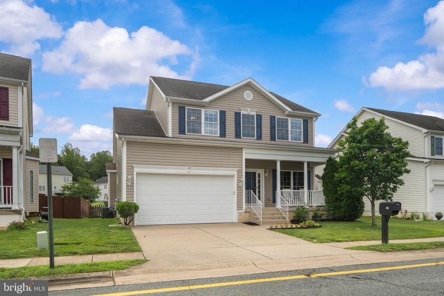 Welcome home to this well-maintained 4-bedroom, 2.5-bath home that offers space to grow! The main level features a spacious living room, formal dining area, and an eat-in kitchen that opens to a large, light-filled family room with big windows and a gas marble fireplace. Step outside to find a fully fenced backyard down the stairs to a patio—great for entertaining. The main-level laundry room, accessible from the garage, also serves as a mudroom. Upstairs, the primary suite includes cathedral ceilings, a walk-in closet, and an en-suite bath with a jetted tub, updated tile shower, and abundant natural light. Three additional bedrooms and a full hall bath complete the upper level. The unfinished walk-up basement. You will have access to other amenities, such as an enclosed dog park, a community pool, and a playground — all within walking distance. The home’s excellent location is ideal for commuting and shopping, as it is close to Route 610, the VRE, Quantico and Ft. Belvoir, providing immediate access to Interstate 95 for commuters. Don't miss this opportunity to Rent this Beautiful home!!