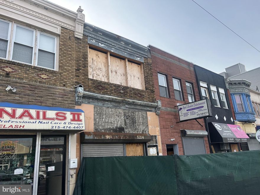 Buy a shell property with new roof in a fast growing area. Perfect project for an investor looking to add to their portfolio. This building can have 2 apartments and a first floor store. Owner has made all structural repairs and redid the roof this year. Can be sold with permit. This building is located on busy Walnut Street in a fast growing part of West Philadelphia surrounded by new construction on all neighboring blocks.
