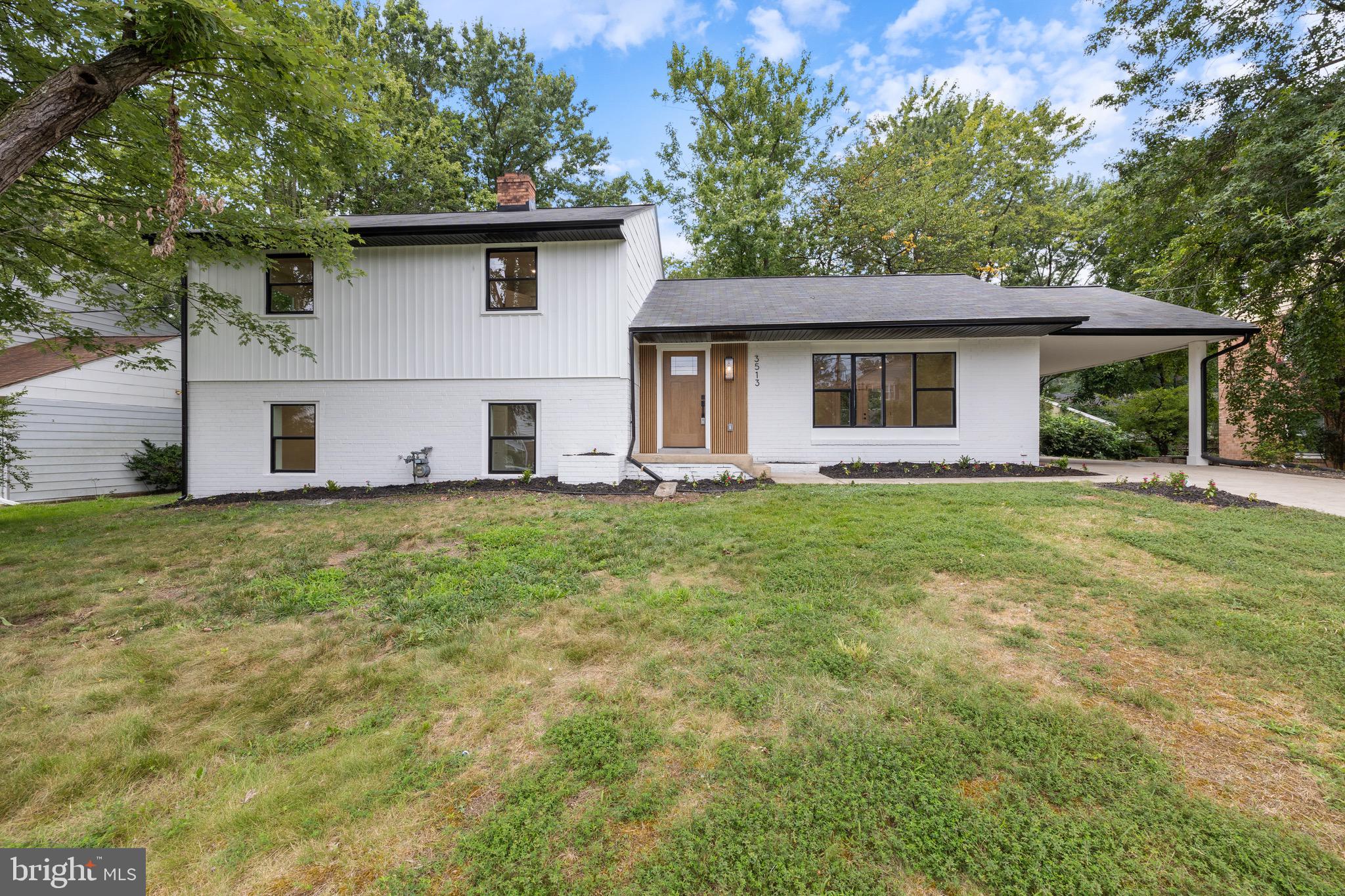 Step into modern luxury at this fully renovated 5-bedroom, 3-bathroom showstopper nestled in a quiet, sought-after neighborhood in Beltsville, Calverton Subdivision. No detail was spared in this designer inspired transformation featuring premium finishes and thoughtful touches throughout.
The heart of the home is a chef’s kitchen that stuns with an oversized waterfall island, new soft close cabinetry, quartz countertops, stainless steel appliances, and a sleek pot filler that adds both function and flair. White oak hardwood floors flow throughout the open-concept main level, seamlessly connecting the living, dining, and kitchen spaces.
Retreat to the luxurious primary suite with a spa like en-suite bath boasting a freestanding soaking tub, frameless glass custom tile shower, and modern dual vanities. All bathrooms have been completely redone with designer tile and upscale fixtures.
The first lower level has a full bathroom and two additional bedrooms and a walk-out entrance. The fully finished basement offers versatile living with a custom mini-bar, perfect for guests, a home office, or an in-law suite. Outside, enjoy a spacious backyard ready for entertaining or relaxing, plus a freshly landscaped exterior and driveway parking.
🔹 New plumbing, electrical
🔹 New windows, doors, trim & lighting
🔹 Turnkey, modern design with luxury appeal
Conveniently located minutes from I-95, Rt. 1, and Greenbelt Metro, with easy access to dining, shopping, and recreation.