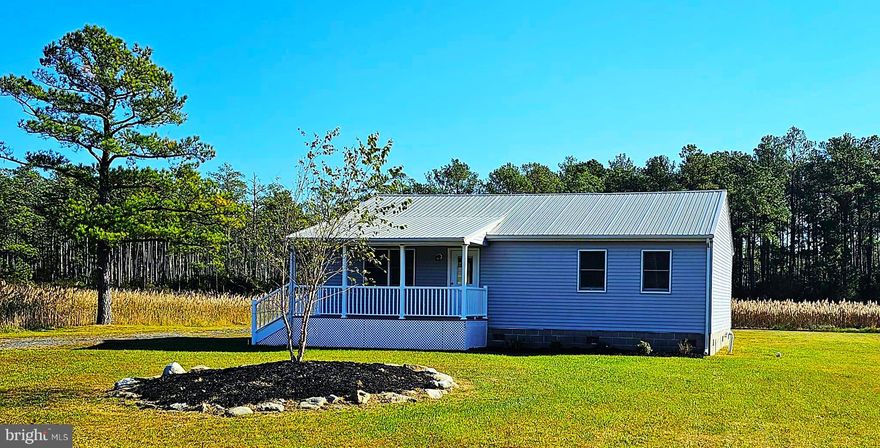 Completely redone rancher on mostly open 4 acre lot on quiet country road.   Find your peace and quiet in your new home.   Freshly painted, new floors, appliances, porch and more! Professional home inspection completed and listed below current appraised amount.