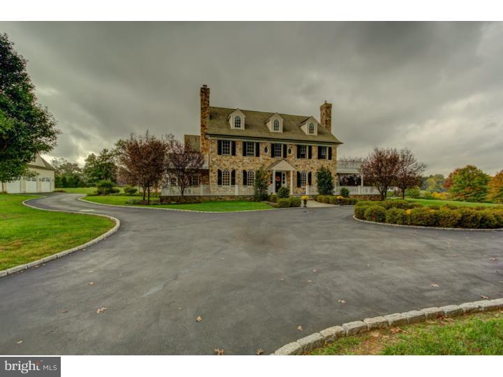 Elegance abounds inside and out of this exquisite and meticulous custom home! Outstanding location, over 4 manicured acres on an exclusive cul-de-sac within the Radnor Hunt Community with panoramic views of Radnor Hunt Country and surrounded by other luxury residences. The circular driveway leads to a stately stone front with dual covered slate porches with romantic balconies. The open, well designed floor plan is full of sunlight shining through beautiful windows. A gracious open 2 story center hall foyer greets you with a dramatic turned staircase. Arched doorways, custom moldings , built in cabinetry and gleaming hardwood floors add touches of sophistication and character. The gourmet kitchen will satisfy any chefs desire with state of the art professional grade appliances, rich cherry cabinets and granite counters. The magnificent family room boasts a cathedral ceiling with a floor to ceiling stone fireplace leading to a huge paver patio perfect for entertaining or relaxation. The second floor presents a spa like master suite with whirlpool tub and princess suite. All bedrooms are ample sized and have plenty of closet space. There is a walk up third floor attic. There is also a large attached 2 car garage and ,as a special bonus, 3 car detached garage that has potential to be turned into a carriage house. Minutes from Radnor Hunt, shopping, major arteries, public and private schools, and the Malvern train station. A splendid combination of location and lifestyle! AHS home warranty included.