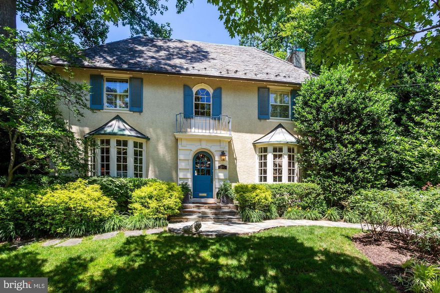 This gracious residence sits on a private cul-de-sac in the sought after neighborhood of Wesley Heights. With over 4,500 square feet of interior living space, this lovely home offers the perfect blend of traditional elegance and modern comfort with an exceptional floorplan that maximizes natural light. The center hall is welcoming and leads to the formal living and dining rooms all with hardwood floors and crown moldings. A large and accommodating family room just off of the living room features vaulted ceilings, custom built-in shelving and abundant natural light. The dining room flows into a sun room which offers views of the stunning private garden complete with an expansive flagstone terrace. The large and open kitchen has top-of-the-line appliances and features an island perfect for gathering as well as a generous eat-in area.  A charming den/office and newly updated powder room complete the main level. The second level has a serene primary suite complete with an elegant bathroom and ample closet space. Two other light filled bedrooms and another full bath round out this level. The third level contains two well sized bedrooms, a full bathroom and considerable storage space. The lower level offers a large recreation room, a guest bedroom, full bathroom and plentiful storage. The yard is an oasis with lush plantings and space for entertaining . A two car garage rounds out the long list of amenities. Just minutes to everything Washington has to offer, this exceptional location presents options for either a sidewalk stroll to shops and restaurants or a hike on one of the many wooded trails outside the front door.