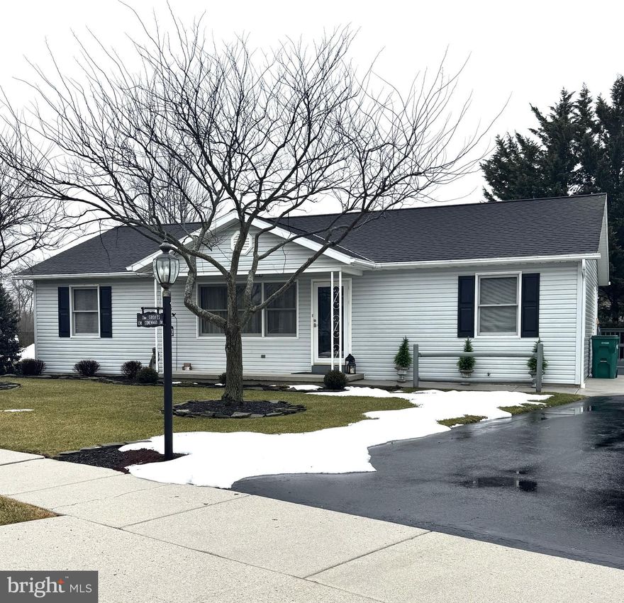 Welcome home to 136 Conewago Drive!  Tucked into a quiet neighborhood on a corner lot, this spacious 3-bedroom, 2-bath ranch offers the perfect blend of comfort and practicality. 

Natural light pours into the large living room, highlighted by a cozy electric fireplace, while the eat-in kitchen with stainless appliances makes everyday living easy.  Each bedroom offers generous closet space, and the primary suite includes its own private bathroom. 

The partially finished basement expands the living area with a bar complete with mini-fridge and microwave and additional electric fireplace creating a great space for family game night!  The unfinished basement area is waiting to be completed but also allows ample space for storage. Bilco doors give access to your backyard.  A whole-house Generac generator adds valuable peace of mind during storms and power outages.

This amazing home offers convenient one story living with additional finished space below and is ready for its next owner to move in and enjoy.