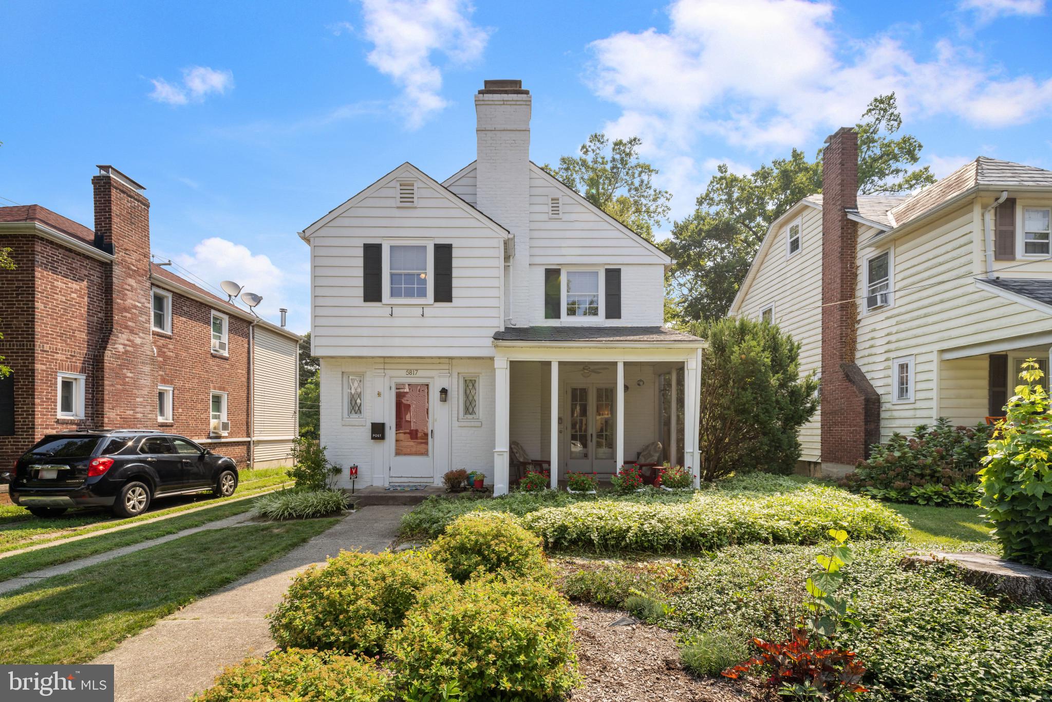 A charming haven in the heart of Baltimore's beloved Belvedere Square neighborhood! This home offers a unique blend of classic architectural charm and modern updates. Curb appeal abounds with mature landscaping and a cozy porch for cool evenings.
Discover beautiful hardwood floors that add warmth and character to the living spaces. The living room features a gas fireplace, arched entryways, and loads of natural light. Head to the updated kitchen featuring sleek countertops, stainless steel appliances, updated cabinetry, and tile backsplash. Perfect for cooking enthusiasts who enjoy hosting friends for dinner or a cozy night in with flow to the separate dining room. Upstairs are three well-appointed bedrooms and a full bathroom. With a finished basement, there’s plenty of space for a home office, gym, or entertainment area – offering the flexibility needed to meet your evolving needs.
The expansive, flat yard is ideal for pets, outdoor gatherings, or simply enjoying some peaceful relaxation. Entertain under the twinkling lights of the pergola and enjoy your own private outdoor space. The fully screened porch is perfect for summer evenings with a ceiling fan and access from the living room french doors complete with storm doors and screen inserts for fresh air. A detached garage adds convenience and additional storage for bikes or hobby gear. Living in Belvedere Square means being part of a vibrant community with a bustling farmer’s market, artisanal shops, and diverse dining options just a short walk away.