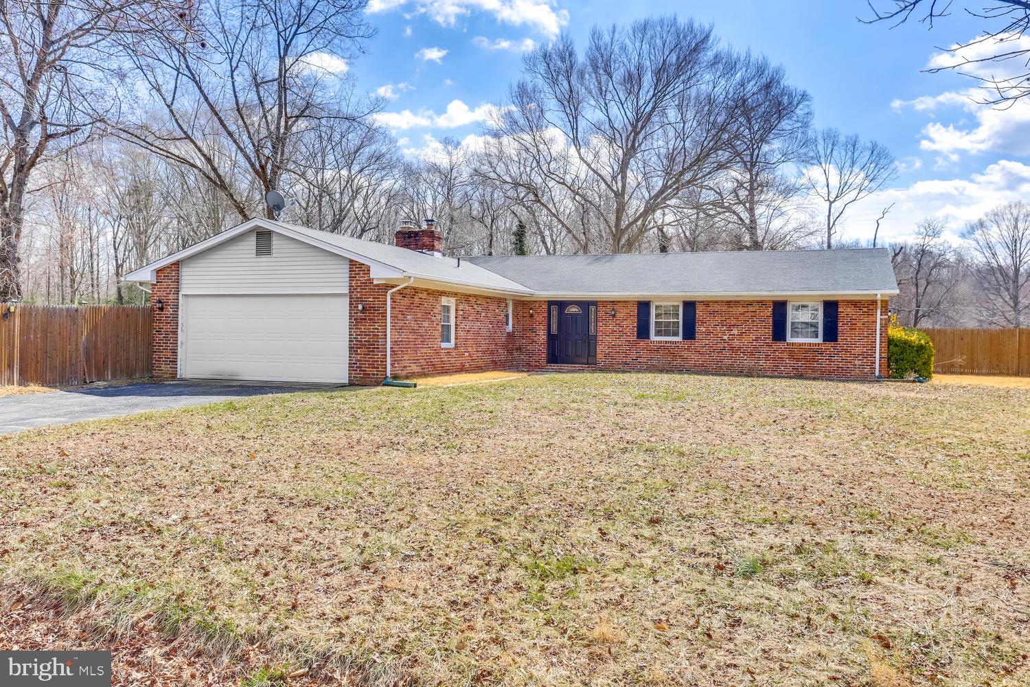 One level living with 3 bedrooms, 2 1/2 bathrooms and 2 car garage on nearly half of an acre. Renovated bathrooms, new carpet, freshly painted, stainless steel appliances, new HVAC in 2010 and new insulation in attic. Relax & entertain in the spacious screened in patio. Large fenced backyard with deck and shed. No HOA! No down payment (RDA) eligible! Must see!