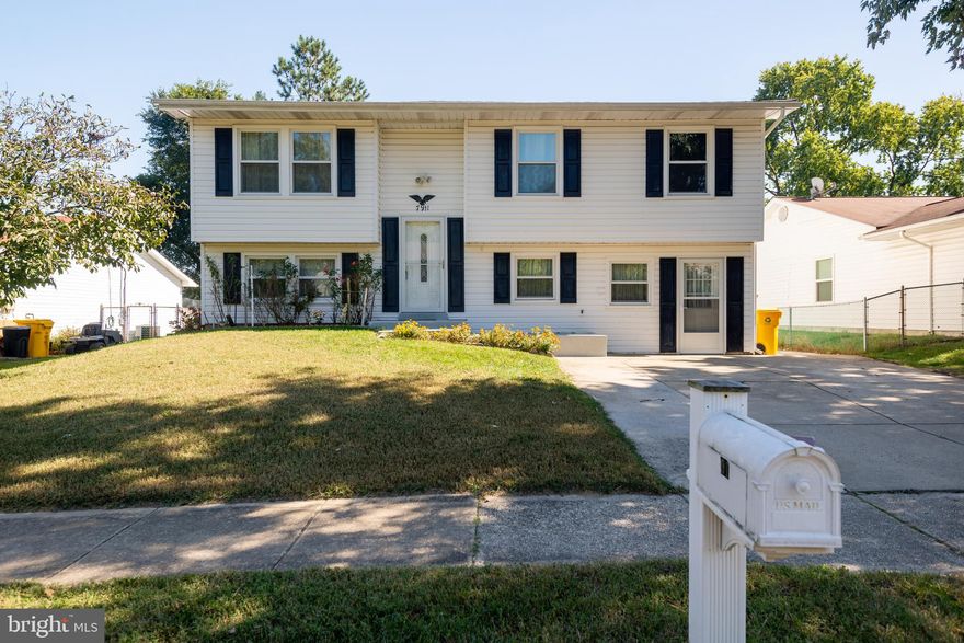 Beautiful spacious  ***********Take $10 k Grant pay closing cost ********Gem of Severn , Recently RENOVATED KITCHEN WITH SS APPLIANCES WITH NEW carpet / HARDWOOD FLOOR .Big family can live easily ,One of a kind single family home has master bedroom addition (22x13) ALMOST over 286sq ,house has addition in the back which make it spacious , separate dining room with 2 built in hutch closets***Plus oversized rec room / exercise room/den/ can be used extra kitchen also ** Plus Large 5th bedroom where garage was ,IN LAWS SUIT  , **Great location on dead end street**Extremely large square footage with 2 additions*****Recently Installed windows/doors and Roof *****NICE DECK WITH EXTRA STORAGE SHED . owner will offer home warranty .!!!!!!MUST SEE  WITH YOUR CREATIVE EYES !!