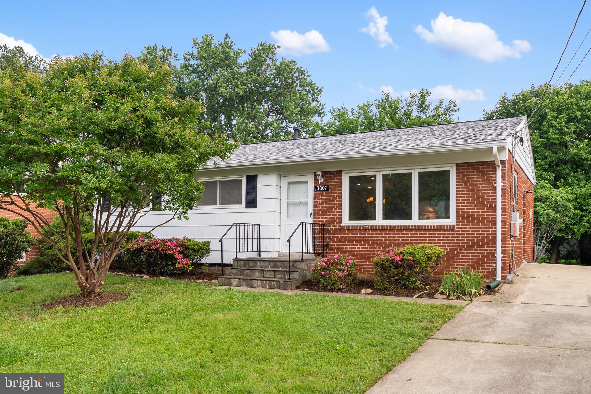 Welcome to 13007 Estelle Road — a beautifully refreshed brick rambler nestled on a quiet, tree-lined street in Silver Spring’s sought-after Bel Pre Woods neighborhood. This fully renovated home offers a fresh, modern feel inside and out, with thoughtful upgrades and flexible living options throughout.
The main level features a brand new kitchen with quartz countertops, beautiful cabinetry, stainless steel appliances, and stylish fixtures. Refinished hardwood floors, fresh paint, and upgraded electrical and plumbing fixtures enhance the home’s clean and inviting aesthetic. Two all-new bathrooms on this level include new vanities and sleek, contemporary finishes.
Downstairs, the fully finished lower level offers a second kitchen, new flooring, and updated bathroom with new tile and vanity. This space could be ideal for use as a rental or in-law suite.
Outside, enjoy new landscaping, crisp exterior, and classic curb appeal. Located just minutes to Plaza del Mercado, Metro, and major commuter routes — this is a move-in-ready opportunity that blends modern style with everyday convenience.