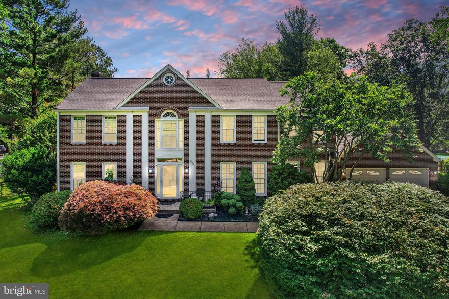 Stately brick front two car garage colonial in Glenbrooke Woods does not disappoint!  Custom eat-in gourmet kitchen with double wall oven, flat glass cooktop, cherry cabinetry, granite countertops and stainless steel appliances opens to a spacious family room with fireplace and french doors that lead to an expansive 900 square foot deck with built-in benches and fenced yard, as well as a large attached storage shed.  Main level also features a large home office with privacy glass, formal living room and dining room with decorator mouldings.  There are hardwood floors throughout the main and upper levels.
Upstairs is the Large owner’s suite with cathedral ceiling, separate sitting area and luxury bathroom with skylight, large window and soaking tub which also has two separate walk-in closets, including a cedar closet for ample storage space.  Three additional generously sized bedrooms located upstairs share a full hall bathroom with dual sinks.  Finished spacious lower level with ceramic tile flooring has a bonus room that could serve as 5th NTC bedroom along with a large closet and full bathroom. New Roof, Siding, Gutters and A/C  in 2020. Main level ceramic floors and hardwood floors on upper floor and stairs/rails replaced in 2013. Primary bathroom renovated 2014. Skylights and garage doors replaced 2013. Located in the much sought-after Oakton HS/Carson MS /Crossfield Elementary Fairfax County school pyramid.  Easy access to Lake Audubon and trails.  Close to Fairfax County Parkway, I-66, Dulles Toll Road and Route 28.  Providing easy access all across Northern Virginia and into DC.  The new Silver Line metro is another convenient way for commuters to get into the city and you'll have two new metro stations within a 10 minute drive.  Nearby locations include Dulles Airport, Reston Town Center, Shopping Centers (inc. Costco, BJs), many supermarkets, Fair Oaks Mall,  Reston Community Center, the International Country Club, and old town Herndon.