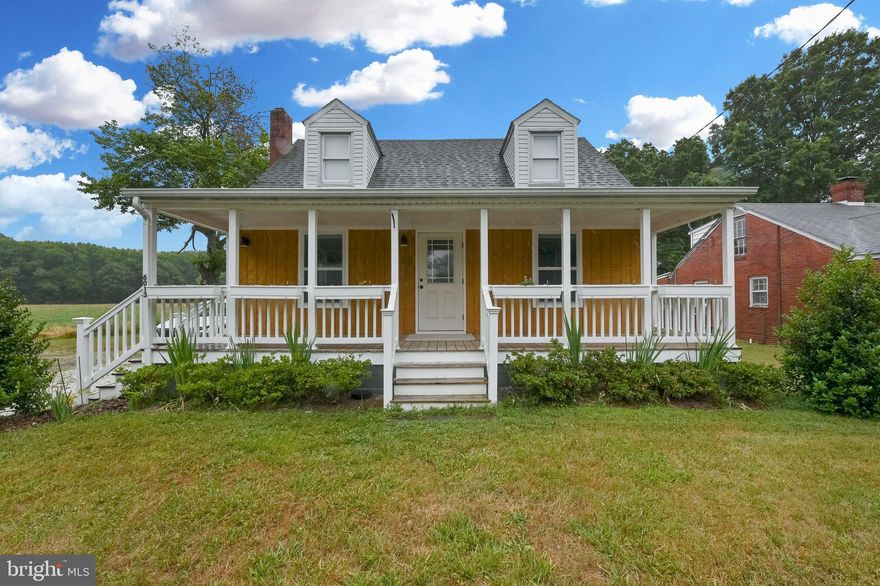 Lovely Cape Cod located just ONE MILE from Rock Hall's beach, park, marinas, and restaurants.  This charmer was renovated by the previous owner in 2021 to include new flooring, kitchen, two full bathrooms, updated lighting/ceiling fans, washer & dryer, plumbing, HVAC, vinyl siding, and windows.  This home boasts a welcoming covered front porch, spacious living room with dual ceiling fans and hardwood flooring, a light filled eat-in kitchen with stainless steel appliances, connecting sunroom (or flex room) with ceramic tile and ceiling fan/light, a carpeted first floor primary bedroom with crown molding and attached full bathroom with dual sinks and ceramic tiled shower/tub & flooring.  There's a second full bathroom with ceramic tile flooring and surround in the hallway.  The upper level features two additional carpeted bedrooms with dormer windows.  The unfinished basement (which was waterproofed by the prior owner) is ideal for storage.  The large laundry room with washer, dryer & a utility sink can also be found on this level.  Outside, there's a level backyard, pretty annual and perennial plantings, a shed for all of your toys, and gravel driveway that can easily accommodate 3 vehicles.  Ready for immediate occupancy!
