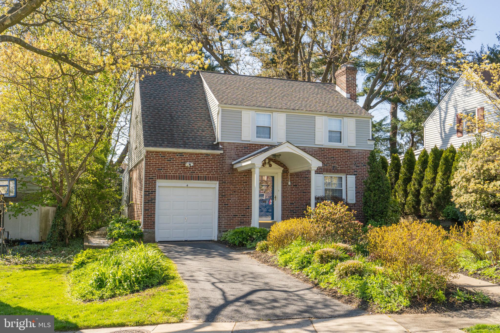 Welcome to 4 Rittenhouse Rd, a charming single family home in sought after Broomall featuring 3 bedrooms, 1.5 baths and a 1 car garage. Enter the home into the living room that features a gas fireplace. Formal dining room is the perfect place to host family dinners. Prepare and enjoy meals in the updated eat in kitchen with granite countertops, updated cabinets, breakfast bar with track lighting. Off the kitchen and dining room is a large family room/eat in kitchen addition with lots of natural light. Convenient 1st floor updated powder room, 2 closets and outside exit to the rear yard. Back yard features a flagstone patio with jungle gym. Grill and entertain with guests or just relax and take in nature. Upper level master bedroom is spacious with his and hers closets and hardwood floors. Two additional nice sized bedrooms with large closets, linen closet and a full updated bath complete the upper level. Basement is partially finished with recessed lighting, laundry area, utilities and storage area. The family room addition also expanded the basement. Plenty of storage with built in shelving. Central air, gas heat, French drain, 2 sump pumps in addition to a washer, dryer, refrigerator, freezer and dehumidifier, all come with this well maintained and freshly painted home. Marple Newtown Schools! Close to local restaurants, public transportation and within close access to major roadways. Don't miss this gem! Please contact your agent for a virtual tour - all offers will be presented on May 8th at 5:00 PM.