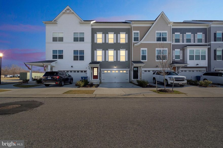AVAILABLE NOW...Absolutely gorgeous and barely lived in new construction townhome in sought after Ellendale on Kent Island.  Completed in December of 2021 and outfitted as a second home that was used only a few days a month, this home still has that new home smell.  Featuring 4 levels, 4 bedrooms, 4 full and one 1/2 bathrooms, 2 car garage, rooftop deck and almost 2700 square feet of living space.  The 4th bedroom on the 4th level is ensuite with its own full bathroom, which could easily serve as a second primary suite.  The home was very nicely upgraded at the time of build, and after build the home was professionally painted, the garage was finished out with epoxy floors and painted walls, and ceiling fans were added throughout the home.  Ellendale community offers excellent amenities...a pool, clubhouse, kayak/paddle board storage and launch, dock, and walking trails.  Condo and HOA fees are covered by the owner.  Truly carefree, low maintenance living as the association takes care of all lawn/yard maintenance.  And did we mention top rated schools?  Conveniently located the first exit off the Bay Bridge, this is an exceptional location for commuting.  The owner is looking for a min 12 month lease term, but would prefer a min 24mo lease, and no pets please.  Available immediately.  AGENT IS OWNER.  TAX RECORD DOES NOT REFLECT THE 4TH LEVEL, WHICH WAS OPTION AT TIME OF BUILD.