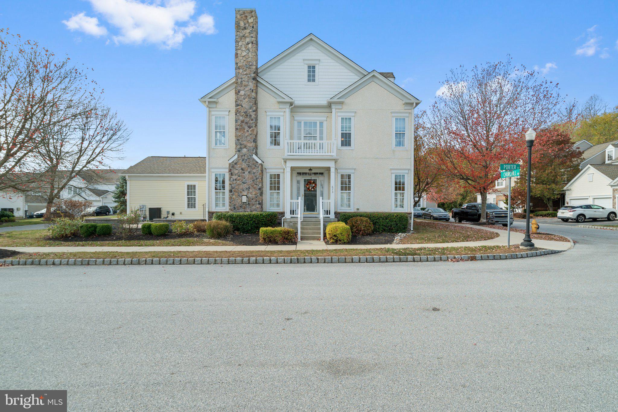 Welcome Home to 673 Churchill Road in Windsor Ridge, an established, charming community of single and town style homes in Chester Springs, PA. As you wind your way through the community, you’ll appreciate the corner location of this end-unit home and its walkable surroundings. Once you walk into the home, you’ll realize that it is beyond special and not want to leave - all of your senses will be delighted. The 2-story Foyer is in the center of the home with living spaces on both sides that can cater to how you prefer to live. To the left, there is a gas fireplace in the Family Room that is adjacent to the Kitchen with an eat-in area. To the right is a large Living Room and Dining Room both with crown molding. Wind your way through the back hallway to the private Office, Powder Room and Butler’s Pantry. Upstairs you will find the Owner’s Suite, 2 additional Bedrooms, a Hall Bathroom, Laundry and a spacious Loft space (that can easily be converted to a 4th Bedroom). There is a 2-car Garage with a designated 220 outlet (EVs) and overhead storage racks, a custom Paver Patio and an unfinished Basement that is plumbed for a bathroom, PEX plumbing and equipped with a radon evacuation system. Throughout the house you will find custom window treatments, plantation shutters, upgraded light fixtures and custom carpentry. Windsor Ridge has many amenities ranging from a pool and splash pad, clubhouse with fitness center, tennis courts and walking trails. It is located in Downingtown school district and in close proximity to the STEM Academy. Pre-listing inspections are available for all interested Buyers. Be sure to schedule your showing today before someone else can call this their new home!