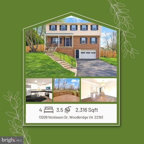 13208 NICKLESON DRIVE WOODBRIDGE VA 22193