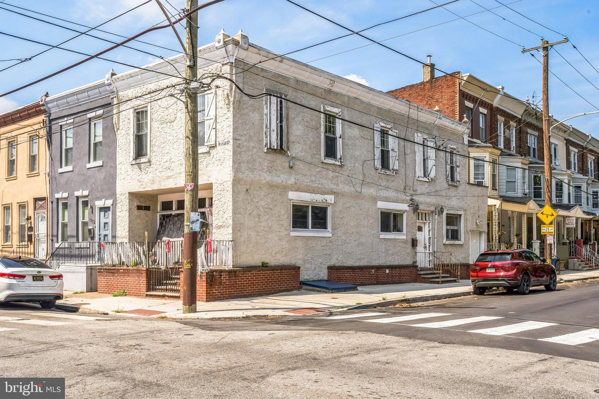 Wonderful investment opportunity in Point Breeze directly across from the popular Wharton Square Park! Steps from the shops on Point Breeze Ave and a quick stroll to Graduate Hospital. The property is situated on an oversized 20' x 60' parcel of land. This unique space is comprised of a 4 bed, 2 full bath home plus a large open office / studio accessed through a private entrance. The property features central air and an open living space. The home also offers a private outdoor patio on the second floor above the garage. The garage is undersized and best used as additional storage or can be added to the interior square footage during future renovations. The unfinished basement is accessed thru the studio space and includes a half bath area. The entire property is currently rented by long term tenants paying $1,700/mo. Be sure to look at the 3D Virtual Tour and Contact the Listing Agent for more information. This is a great value add opportunity with immediate rental income to collect until you are ready. Bring your imagination and envision how you can restore this neighborhood gem to it's potential glory!