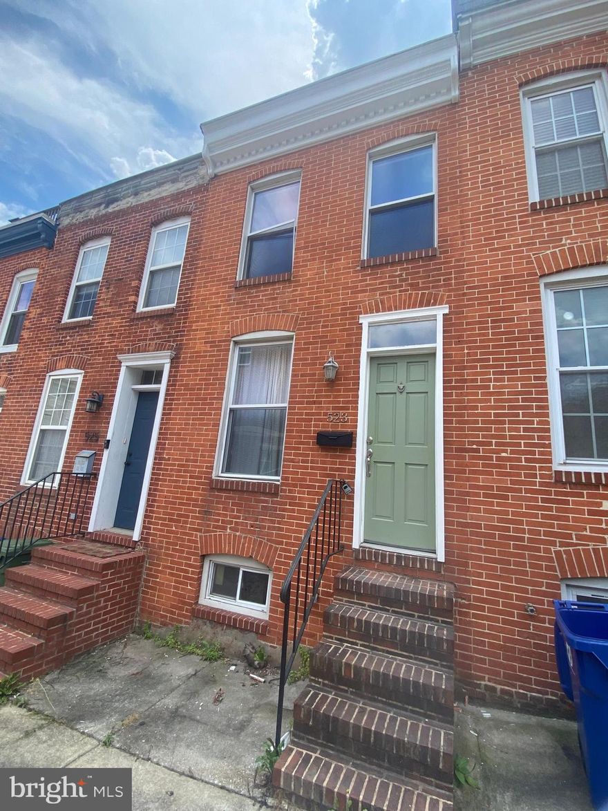 OPEN HOUSE THURSDAY AUGUST 7th from 5:30 to 6:30 PM 
PRICE IMPROVEMENT   READY FOR IMMEDIATE MOVE-IN 
Welcome home to this renovated two bedroom Federal Hill townhouse.  Enjoy the spacious, light filled, open main level with original hardwood floors.  Prepare fabulous meals in the brand new kitchen featuring stainless appliances and quartz counters.  The additional cabinet and counter space provide plenty of storage and space for your coffee maker. 

Upstairs features two nice sized bedrooms.  The front room has a beautiful exposed brick wall. The larger rear bedroom offers a large closet and small balcony. 

Brand new Central Air AC, kitchen appliances  and New Washer and dryer 

Just 2 blocks to the water at Harborview, 3 blocks to bars, restaurants, cafes on Fort Ave and 5 blocks to the Southside Marketplace (Giant, 5 Below and Chipotle) 
Tenant pays all utilities including water.   Rental criteria: min 2.5X rent in monthly income and 650 credit score