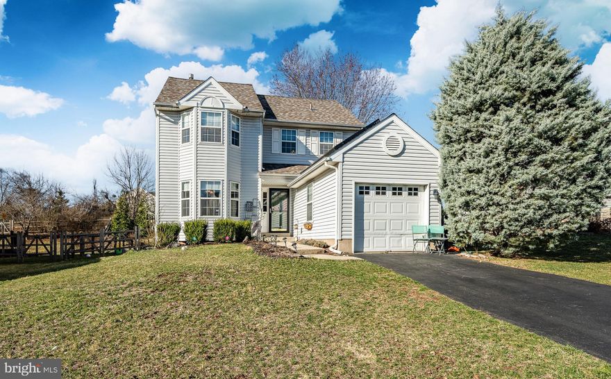 Welcome to this beautifully maintained 3-bedroom, 1.5-bath single-family home in the sought-after Cranberry Estates community, located within the highly rated Perkiomen Valley School District. Situated on a larger-than-average lot, this home offers fantastic curb appeal and energy-efficient upgrades. The exterior features a newer roof (2021) with a solar array for monthly energy savings, a newer composite deck (2020) with a retractable awning, and a fully fenced backyard with a newer split-rail fence (2020,) providing both privacy and charm.
Inside, the bright and inviting foyer leads into the formal dining room, where a lovely bay window fills the space with natural light. The eat-in kitchen is beautifully maintained and features stainless steel appliances, ample cabinetry, and a seamless flow into the cozy family room. Sliding glass doors open to the spacious deck, creating an ideal space for entertaining or enjoying quiet evenings outdoors. Completing the first floor is a convenient powder room and easy access to the attached garage.
Upstairs, three generously sized bedrooms offer comfortable living space, all with wall-to-wall carpeting. The primary bedroom boasts an oversized closet, a second bay window, and private access to the full bath, which includes double vanity sinks for added convenience. The full basement provides additional living space, perfect for a home office, gym, or entertainment area, along with an unfinished section for storage and laundry and a huge pantry that stays cool and dry.
This home also includes a one-year home warranty from America's Preferred Home Warranty for added peace of mind. Private showings begin Friday afternoon, March 21, with open houses scheduled for Friday, Saturday, and Sunday. Don’t miss this incredible opportunity to own a beautiful home in a fantastic location!