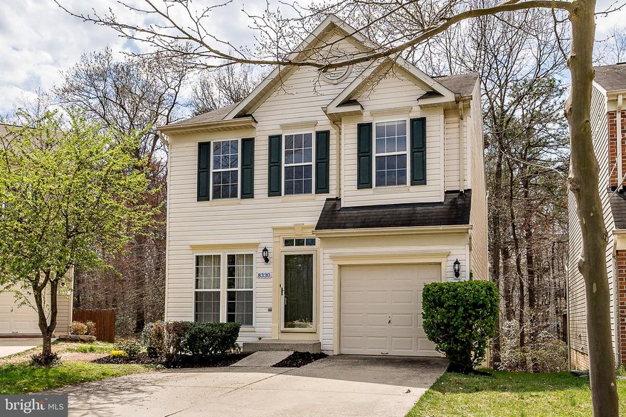 This 4 bedroom, 2 full & 2 half bath, beautiful colonial has open floor plan.  Kitchen has granite, an island and huge dining area.  Go out the back door and enjoy the large deck while being one with Mother Nature. One of the few Prime Lots backing to woods.  Enjoy a fire in your finished basement.  Plenty of storage in your 1 car garage that leads straight into the laundry room.  The master bedroom has beautiful vaulted ceilings, walk in closet and en suite with jacuzzi tub and separate shower.  Home backs to trees/conservation area.  Enjoy the huge deck with lots of storage underneath. So convenient to shops, NSA, Ft Meade, DC, Baltimore & Annapolis.