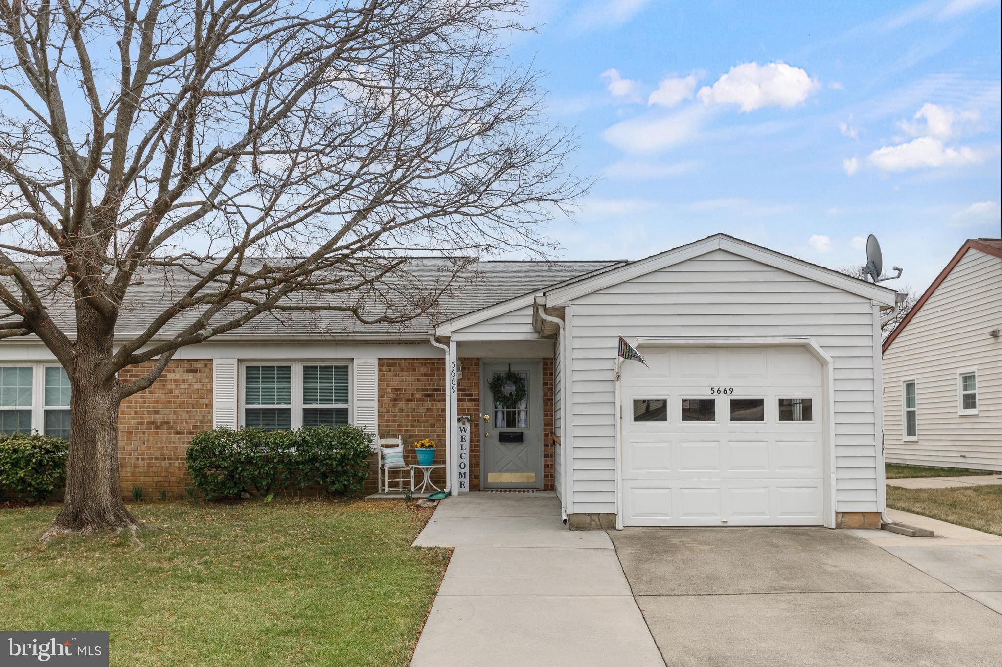 Welcome to this lovely charming semi-detached home in the 55+ community of Crestwood Village. This home is perfectly located on Crabapple Drive in a community that offers a wealth of amenities and a vibrant active life style. Here you are close to everything , but NO CITY TAXES! This well maintained gem includes 2 nice-sized bedrooms, 2 full baths, and a separate laundry room with a full size washer and dryer. Enjoy your mornings in the large country kitchen with plenty of table space and an exit to an outside patio that backs to a beautiful well maintained common area. This is one level living at its finest with a one car attached garage and an oversized personal driveway. Crestwood Village Clubhouse offers a computer room, library, fitness room, card and billiard room, shuffleboard courts, a heated swimming pool, and much more! The Association also offers lawn care, leaf and snow removal, garbage and recycling pickup, security and basic cable television! In addition, the Crestwood shuttle offers trip to numerous local destinations, including shopping centers and place of worship!