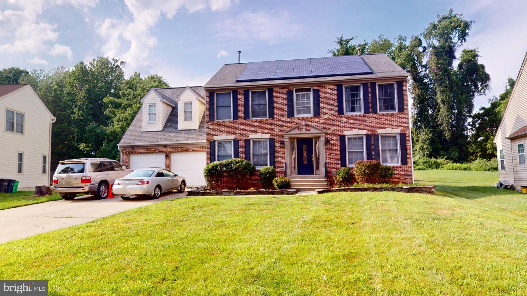 Incredible Colonial located in the subdivision of Vista Estates. This 5 BED 3 1/2 BATH home has a nice Kitchen with Center Island granite countertops, and ceramic tiled floors. This home is equipped with solar panels providing a sustainable energy solution and significantly reducing monthly electric costs .Primary Bedroom with Walk-In Closet with Window, Primary Bath with vinyl flooring, medicine cabinet, large double vanity, linen closet . Jacuzzi Tub with large stationary window, With two car garage, and much more. Easy access to beltway. Close to Metro, MARC, Amtrak. Nearby shopping includes Wegmans, Costco, and much more. Schedule your showing today!