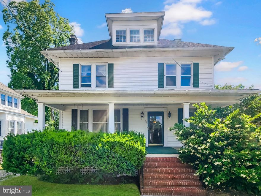 Amazing stately home in downtown Pocomoke City. This gorgeous home will not disappoint! The huge covered front porch is the perfect place to sit and enjoy family and friends. Upon entering the home you are greeted with a grand foyer and 10' ceilings that flow throughout the first level. There is a small private office/reading area off of the foyer. The living room is spacious and features a wood burning brick fireplace to create cozy winter evenings with th family. This space is opened up to the large formaly dining room which features oversized windows allowing tons of natural light and space for your full dining room furniture suite. The kitchen offers a ton of storage with the built in pantry setup which offers built in spice racks on the doors tons of shelf space and an island with a real butcher block counter top. The kitchen also has a breakfast nook and walks out to a peaceful and scerene 3 seasons room overlooking the back yard. The first floor also offers a full bathroom. The second level offers 4 large bedrooms connected by a huge landing. All of the bedrooms offer large closets. There is a full bathroom on this level with a walk-in shower and stairs leading up to a large attic. There are original hardwood floors throughout this home under the carpet. There is also a basement which offers storage, utility and laundry. The furnace is less than a year old and the two A/C units are about 2 years old.