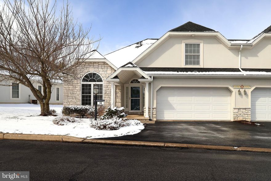 Cobble Creek has consistently remained one of the highly desirable neighborhoods in the State College area. Known for its one floor living options, lovely community areas including clubhouse, and the ease of condo living with grounds maintenance and multiple utilities included in the monthly COA fee. 3296 Shellers Bend #139 is a classic example of a Cobble Creek home. This lovely 3 bed, 3 full bath, 1.5 story home features a great open floor plan with vaulted ceilings, hardwood floors, and spacious areas perfect for hosting everything from bookclub to weekend guests. Enjoy cozy evenings in the beautiful living room with double sided gas fireplace and high ceilings or sunny afternoons sipping tea in the light and bright sunroom. You'll love preparing meals and sharing them with your loved ones in the open concept dining room and kitchen with ceramic tile floors, tile backsplash, well appointed oak cabinets, double oven, recessed lighting, and pantry. Working from home? Enjoy the benefit of a designated home office with lots of light and French doors. You'll also appreciate the first floor laundry closet and access to the two car garage! The primary suite features high ceilings, big windows, a walk-in closet, and a private bath with walk-in shower, tile floors, double vanity, and lovely soaking tub for unwinding after a long day. A nicely sized additional bedroom and hall bath completes the main floor. Ascend the charming staircase to discover a third bedroom suite perfect for guests or hobby space with a private bath and access to the utility closet. The monthly COA fee includes: water, sewer, trash, high speed internet, common area maintenance, exterior maintenance, snow removal, mowing, and clubhouse access. Come explore all that this great home and community has to offer. You'll feel right at home in no time!