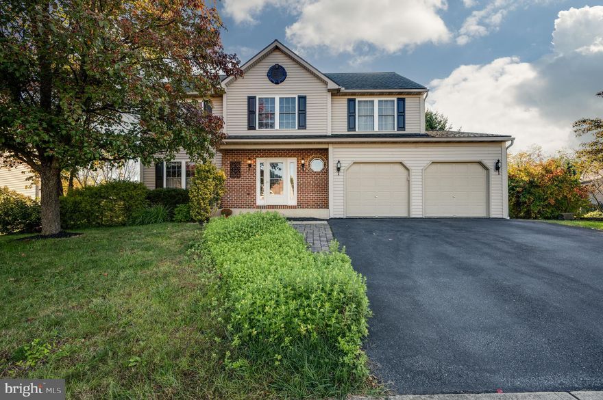 Welcome to 1215 Fox Road, located in the desirable Reeser Heights community within the Schuylkill Valley School District. This beautiful 4-bedroom, 2.5-bath home has been freshly painted throughout and is move-in ready. The first floor offers a bright and inviting layout, featuring a spacious living room and dining area that flow seamlessly into the kitchen. The kitchen includes a brand-new dishwasher and a sliding door that opens to a double-tier deck with steps leading down to a private backyard and paver patio, perfect for outdoor entertaining. The family room, complete with a cozy fireplace and brand-new carpeting, provides a comfortable space for relaxation. Upstairs, the primary suite features a walk-in closet and a private bathroom with a jacuzzi tub and walk-in shower. Three additional bedrooms with newer carpet and a full bath with a skylight complete the second floor. Additional highlights include a newer hot water heater (2020), newer ac system installed in 2018, a 2-car garage with a separate entry door, and a full unfinished basement with 9-foot ceilings and a walkout to the backyard , offering endless possibilities for future finishing. Enjoy peaceful living with modern comfort and plenty of space to grow in this wonderful Leesport home!