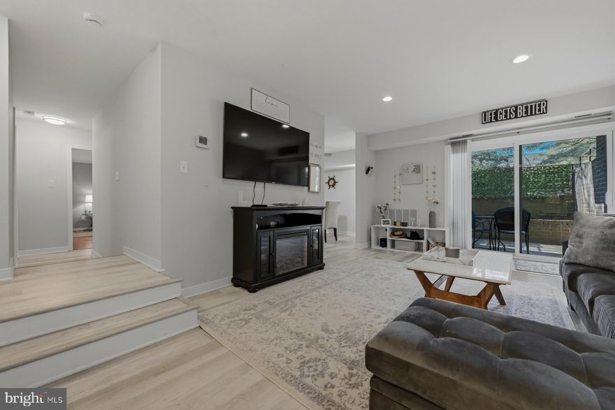 This lovely unit offers very few steps to enter.  There are many upgrades including LVP flooring, stackable washer/dryer, upgraded electrical panel, new sliding glass doors & blinds & new smoke & carbon monoxide detectors.  This cozy condo has lots of closet space & all ceramic tiled baths & built-ins.  Enjoy a spacious private patio or venture out to all of the community amenities.  There are numerous playgrounds, tennis courts, a main swimming pool & a kiddy pool, picnic areas & a pool house.  You can walk to nearby shopping centers, restaurants, food stores, coffee shops & more!  Close to the Maritime Park, Port Annapolis, Beacon Restaurant on the waterfront, Jabin's Marina & more.  You needn't go far to find entertainment.  Or take a quick car or bike ride into Eastport or Historic Annapolis.  The condo association takes care of all of the exterior maintenance, facilities & your heat & cooking.  Come see this carefree enjoyable place!!  Summer is right around the corner. No time to waste !!!