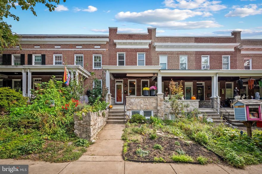 Quintessential Wyman Park Townhome! Maximum efficiency – every inch of space has been utilized – Inviting front porch for morning coffee and wordle * Petite front yard with native plantings * Refinished floors * High ceilings and excellent light * Open floorplan between living room, dining room and updated kitchen with granite countertops, stainless steal appliances  * Rear deck for al fresco dining. Fenced back yard- ideal storage for bicycles, canoes, container gardening or convert back to a parking pad. Fully finished lower level with full bath, storage area and laundry room with tankless hot water. Second floor boasts 3 bedrooms and updated bathroom. Ample street parking. Steps to iconic 88 acre Wyman Park, designed by Olmstead brothers. Ideal playground for pets and people. Dine, exercise, grocery shop and catch a real movie all in the Rotunda; Fun and frolic of the Avenue/36th in Hampden just 2 blocks away.  Ground rent holder is not currently registered in Maryland land records.