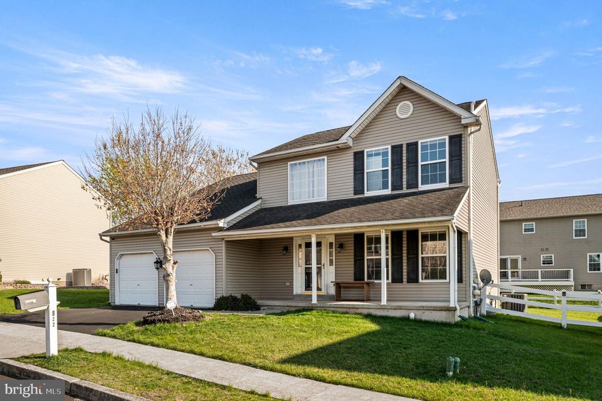 Welcome to 822 Karlyn Lane, a beautiful home in the highly desirable Reserves at Fairlawn Court in Skippack Township. From the moment you enter, you’ll appreciate the inviting foyer and the warm, functional layout designed for both everyday living and easy entertaining.

The spacious kitchen features gas (propane) cooking, stainless steel appliances, a deep newly installed 9-inch kitchen sink, new faucets throughout the home, generous counter space, and sliding doors leading to the rear patio and fenced backyard. The adjoining breakfast area flows seamlessly into the family room, creating a semi-open floor plan that feels both connected and comfortable.

Upstairs, the primary suite offers a walk-in closet and a private bath complete with a soaking tub, double vanity, and separate shower. Two additional bedrooms provide ample closet space, and the second-floor laundry adds everyday convenience.

The finished basement offers flexible living space ideal for a recreation room, home office, gym, or playroom. Additional updates include a newly installed water heater.

Ideally located within walking distance to Skippack Elementary and Palmer Park, this home also offers easy access to Routes 113, 73, and 29. Major employers nearby include Pfizer, GlaxoSmithKline, SEI Investments, and Providence Town Center, making this location as convenient as it is charming.

Don’t miss the opportunity to make this home yours — schedule your private showing today and experience it in person!
