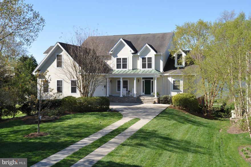 Stunning 6BR/4.5BA waterfront craftsman home, constantly updated & solar powered. Deep water dock, 5' MLW. Southern exposure for incredible sunsets from nearly every room, decks and pool. Open living and walls of glass bring the outside in. Main level master, hardwoods, great room, high ceilings, custom kitchen w/granite & stainless appliances. Ultra-quiet peninsula. Ask for 280 pics and video!