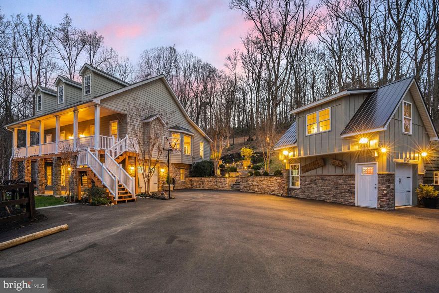 Once you arrive at 4527 Highpoint Lane, you will immediately experience a unique sense of serenity and tranquility. This remarkable property, nestled amidst trees and framed by stunning mountain views, offers the privacy you've been seeking. At the very end of Highpoint Road, you're welcomed by hand-stacked stone columns and custom automatic gates. Simply enter the code on the freestanding touchpad, and drive into your own private retreat!

As you make your way up the scenic driveway, landscape lighting guides you up  to a paved parking area that accommodates six vehicles. The main house exudes warmth, featuring a charming front porch with expansive mountain vistas. Venture to the back, ascend the elegant stone steps, and indulge in a sprawling stone patio equipped with a stone fireplace and outdoor kitchen—perfect for entertaining or relaxing.

After a long day, unwind in the outdoor shower adorned with mosaic tile flooring and hot and cold water! Upon entering the home, you are greeted by gorgeous hardwood floors that flow seamlessly throughout the main level. The gourmet kitchen is a chef’s dream, offering ample counter space for family gatherings and a spacious dining  area next to a bay window that invites natural light while showcasing the breathtaking outdoors.

The  Master Bedroom boasts a fireplace, an ensuite bath w/ jetted tub and separate shower, and a generous walk-in closet. Two additional bedrooms down the hall share another full bath. The lower level is a true gem, featuring all wood floors that create a delightful guest or in-law suite, complete with a full kitchen and bathroom. This level has its own private entrance and provides direct access to a fenced side yard—ideal for your indoor/outdoor pets. 

For the aspiring homesteader, a newly built Carolina Coop-style chicken coop/run, a duck coop, and a quail coop offer a farm-to-table experience right at home! The separate garage also includes a finished studio on the upper level, providing an additional 400 sq ft of living space complete with luxury vinyl plank flooring, professional insulation, drywall, and a heating and cooling system.

This exceptional property is perfectly positioned for easy commuting and convenient shopping in Northern Virginia, with plenty of fine dining options available in and around The Plains. Moreover, it borders land owned by the Virginia Outdoors Foundation, fostering a cooperative relationship that safeguards your privacy and the natural integrity of the area, along with its native Virginia agricultural interests. And let's not forget, it's just minutes from I-66 and within the Kettle Run High School District.

Don’t miss out on this truly special estate—the perfect place to call home!