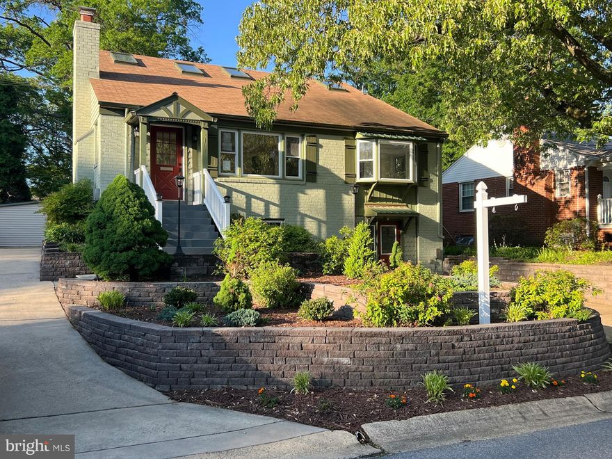 NEW PRICE!! Don't miss this beautiful, completely renovated 3 level home with detached 2 car garage with space above. Flooded with natural light, the public space of the home's main level has been transformed with open spaces, raised and coffered ceilings, beautiful and timeless white kitchen cabinets, granite countertops and wood and tile floors. The large , sunlit primary suite on the upper level offers a luxurious, 4 piece bath, walk in closet, raised ceilings and private access to an amazing rear deck off the second floor. The lower level with connecting stairs as well as a separate entrance provides 2 additional bedrooms with new egress windows, a brand new full bath and a large family room, very nicely situated for multigenerational living.  The climate controlled, two story, 2+ car garage to the rear of the property once housed a wood shop and artist's studio upstairs, but could very easily transition to additional living space/au pair/in law suite. There is a full bath on the main level , as well as utility tubs and work benches on both floors (many upstairs), a pegboard wall, exhaust fans, hardwired speakers, huge storage and ample lighting throughout. All of these amenities plus a screened porch, extensive hardscaping and beautiful patio out front, more than generous off street parking, a huge shed, double pane windows, new gas range and appliances, a generator, and just over 3,600 square feet of living space total. You simply cannot find a property like this inside the D.C. beltway for this price! Schedule your appointment today!