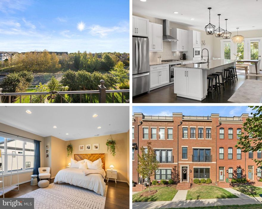 Seller is offering $15,000 towards buyer closing costs. Why wait for new construction when you can immediately move into this 5-year-young home only one block from Brambleton Town Center?  Experience modern elegance and convenience in this beautifully appointed four-level Knutson-built townhome offering approximately 2,800 square feet of living space, designed to combine luxury, comfort, and functionality in Brambleton - one of Loudoun County’s most desirable communities. Step inside to find a spacious open-concept main level highlighted by hardwood floors, beautiful lighting, and oversized windows that flood the home with natural light. The chef’s kitchen is the centerpiece, featuring stainless-steel appliances, quartz countertops, a large island with seating, and modern soft-close cabinetry—perfect for gatherings or quiet evenings at home. The primary suite offers a relaxing retreat with a spa-inspired bath, walk-in closet, and generous proportions that reflect thoughtful design. Two additional bedrooms, each with access to a full bath, provide flexibility for family, guests, or home-office use. The upper-level loft serves as a retreat and entertainment space, opening onto a rooftop terrace ideal for morning coffee or evening sunsets. The lower level features a versatile recreation room and half bath, creating an excellent option for a guest suite, media room, or gym.
Enjoy the ease of a two-car garage, low-maintenance exterior, and an exceptional suite of Brambleton HOA amenities, including high-speed internet and cable TV, trash and recycling services, five outdoor pools, miles of walking and biking trails, numerous parks, and an active calendar of community events and programs—all designed to enhance everyday living in this vibrant neighborhood.

Nearby Attractions:
* Brambleton Town Center – 0.3 miles
* Hanson Regional Park – 1.8 miles
* Beaverdam Reservoir – 3.4 miles
* Dulles Landing Shopping Plaza – 4.7 miles
* One Loudoun – 6.9 miles
* Dulles International Airport (IAD) – 7.3 miles
* Silver Line Metro – Ashburn Station – 5.6 miles
* Ashburn Recreation Center – 3.2 miles
Make an appointment today to check out this wonderful home!