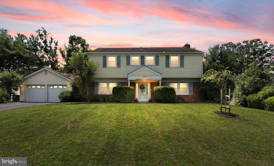 Welcome home to this very charming 4 bed/2.5 bath Colonial in a fantastic location, just minutes from I95, I295, I495 DC Beltway, and FT Meade.   Interior features include: SS appliances,  quartz counter tops,  contemporary lighting,  blinds and crown molding . The spacious fam. and formal dining rooms have beautiful hardwood flooring, french doors, crown molding. Main level laundry with recently replaced HVAC system.  Primary bedroom is very spacious and has large walkin closet and recently remodeled attached full bathroom.  Exterior features include: a 2 car attached garage and plenty of driveway parking, a rear exterior shed, a large level fenced-in rear yard and much more!