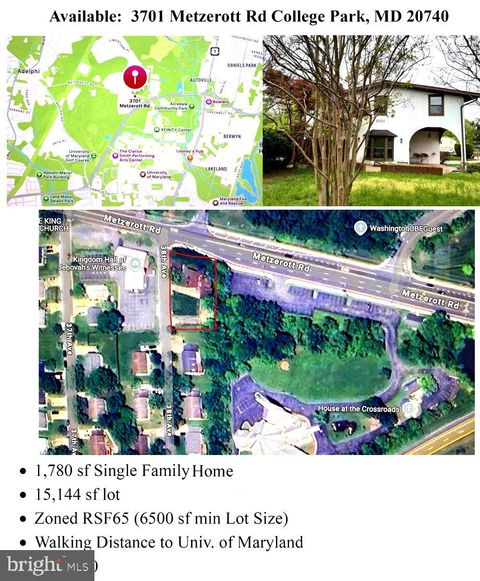 3701 METZEROTT ROAD COLLEGE PARK MD 20740