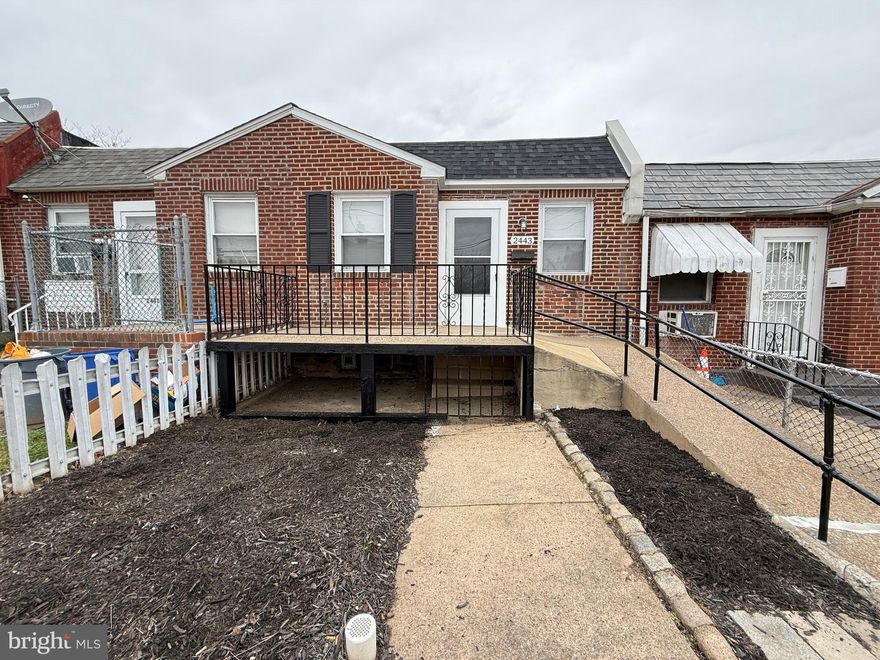 Welcome home to this well kept row on S 57th St. This property boasts a newer roof, 1 year old heater and hot water heater, ramp in front, clean back patio, and a large basement with plenty of storage. There are 2 sizable bedrooms and a kitchen with stainless steel appliances. This home also has a nice front patio and a clean fenced in front yard. Everything about this property screams pride of ownership and move in ready. Just bring your things! Make your appointment today.