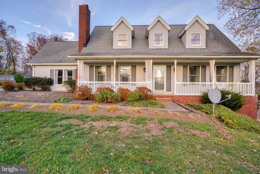 Welcome to your picturesque retreat in Manchester! Nestled atop a hill, this charming Cape Cod residence offers the perfect blend of pastoral beauty and comfortable living.

As you approach, a long driveway leads you up to the house, providing a sense of seclusion and tranquility. The covered front porch beckons, offering a delightful space to unwind while overlooking the scenic pastures that surround the property.

This five-bedroom, three-bathroom home is thoughtfully designed to embrace both convenience and charm. The main floor features an open living area, creating a warm and inviting atmosphere with a wood-burning stove,. A small kitchenette with an exterior entrance presents the ideal mudroom, ensuring practicality for daily living and the potential to add laundry on the first level. The dining room seamlessly connects to a covered back deck creating a perfect spot for al fresco dining or relaxation. Additionally, the deck boasts an electric hook-up, ready for a hot tub to elevate your outdoor experience. Zoned electric baseboard heating allows you to save on energy with room as you are not using. The wood-burning stove in the middle of the home is also a perfect source of winter heat. The home also offers a gas powered generator for times when power may go out.

Two bedrooms and a full bath on the main level provide convenience and accessibility. The basement, though unfinished, holds immense potential for customization to suit your needs. Tall ceilings with a walkout exit and plenty of open space.

Venture to the second level to discover three spacious bedrooms and two full baths, offering a comfortable and private space for family or guests. The masterful design ensures ample room for everyone to enjoy their own retreat within the home.

For the animal lovers, the property includes a fenced area with a substantial barn featuring electric, water and a tack room, providing an ideal space for your furry friends. Another fenced pasture area, complete with a run-in shed, adds versatility to the property.

Embrace the joy of summer with the well-maintained above-ground pool, perfect for leisurely afternoons or entertaining friends and family. The entire property is enveloped by lush trees, providing a serene backdrop and enhancing the sense of privacy.

With its unique blend of comfortable living spaces, outdoor amenities, and natural beauty, this rarely available farm at is perfect for lifestyle of relaxation and tranquility. Welcome home to your own slice of Maryland paradise!