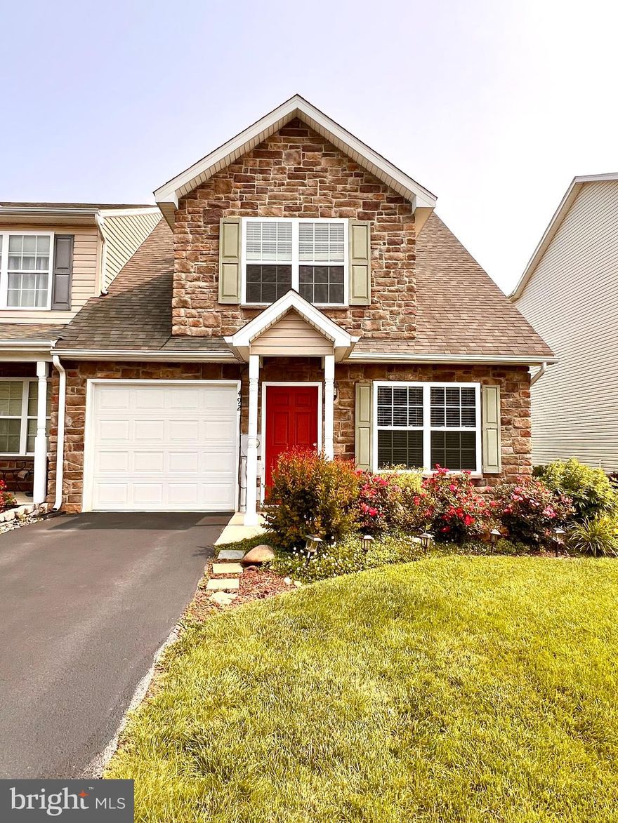 Welcome Home to 492 Thumper Drive! Own a little bit of luxury in sought after Brian Run with this beautiful 2-level townhouse. This home has 3 bedrooms, including 2 primary bedrooms, both with en-suite full baths with glass-doored walk-in showers, one on the main level and one on the second.  Even better, the home also has an additional full bath with a bathtub/shower combination on the second level, as well as a half bath with laundry room with a side-by-side Maytag washer and dryer on the first level – that’s FOUR BATHROOMS, but who’s counting? The home is also adorned with gorgeous tongue and groove cedar flooring throughout with beautiful ceramic tile in every bathroom. But wait - there’s more!  Wait until you see the gourmet kitchen with luxurious granite countertops and simply exquisite cabinetry.  And that’s just what’s inside!  Out front, you'll find gorgeous landscaping that will bloom year after year! Out the back door, you’ll find a roofed red stamped concrete patio and a lovely backyard, surrounded by a new white vinyl privacy fence. And, Sellers are offering a home warranty! It doesn’t get much better than this!  Schedule your showing today!